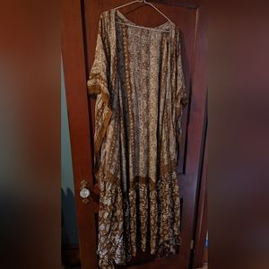 OS Paisley Kimono Hippie Duster